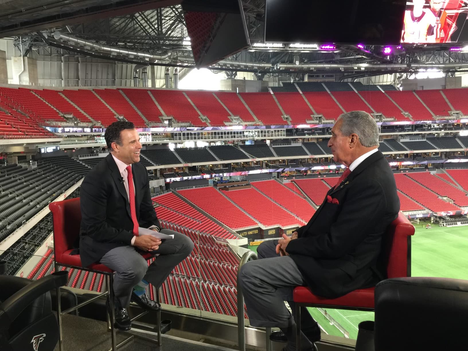 Justin Farmer with Atlanta media